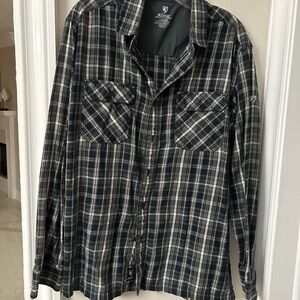 Kuhl Charcoal flannel shirt